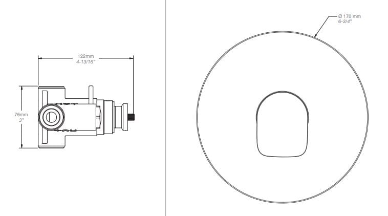 Термостатический набор для душа с душем BARIL PRO-3005-45 ARCH-00031868 - Вид №2