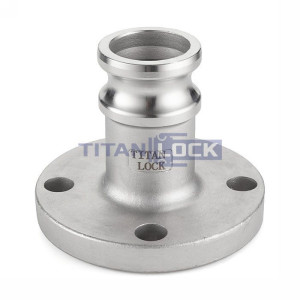 Камлок алюминиевый тип FA, ниппель с фланцем 2 1/2", TL250FAAL TITAN LOCK