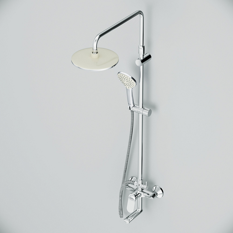 F0785C900 душ.системанабор:см-ль д/ванны/душаверхний душ d220 мм ручной душ 110 мм 1 функц AM.PM Sunny - Вид №9