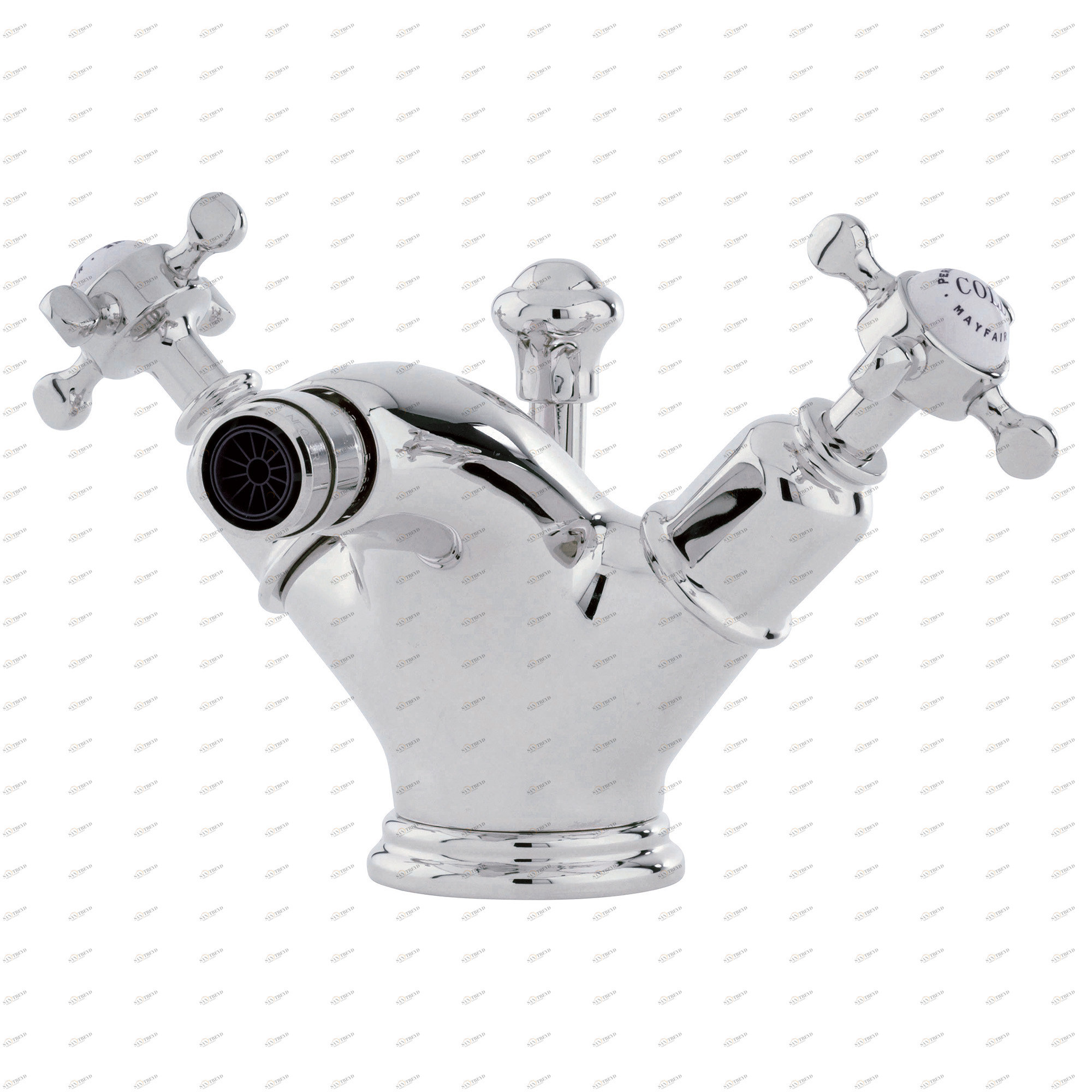 Traditional bathrooms Однорычажный смеситель для биде CROSSHEAD на 1 отверстие Pr3676/nk 