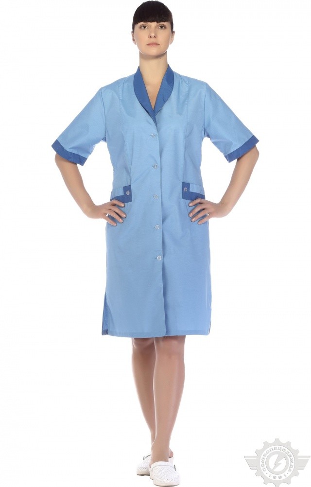 61746 Халат "Радуга" короткий рукав  Одежда для обслуживающего персонала  размер 48 Спецодежда  - Вид №11