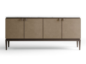 Мебель из мрамора и нубука с распашными дверями