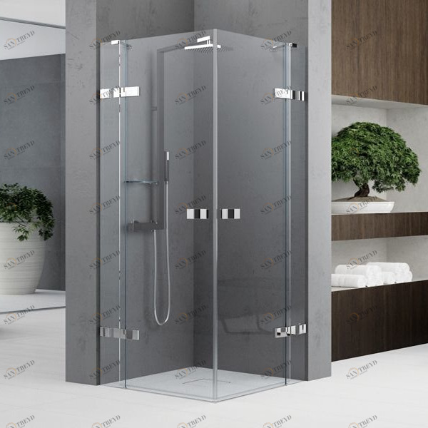 Novellini. Душевой уголок 80x80 см A на брекетах GALA 2 GALA2A801K