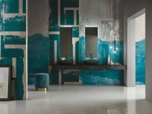 Inkiostro Bianco Стекловолоконные обои для ванной eq dekor Lineadeko 2019 Inkhyqd1901