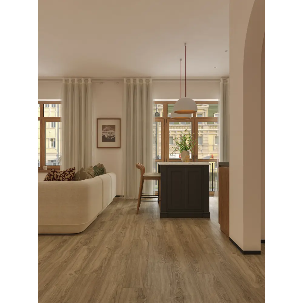 SPC плитка Natisston Дуб Натуральный класс 43 толщина 4 мм 2.232 89453145 STLM-2083739  - Вид №7
