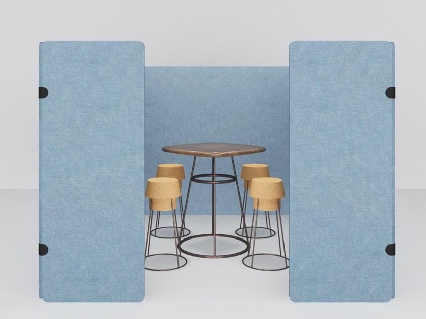 IMPACT ACOUSTIC® Отдельно стоящая модульная звукопоглощающая перегородка для офиса из переработанного пластика sun-id-1380706 - Вид №4