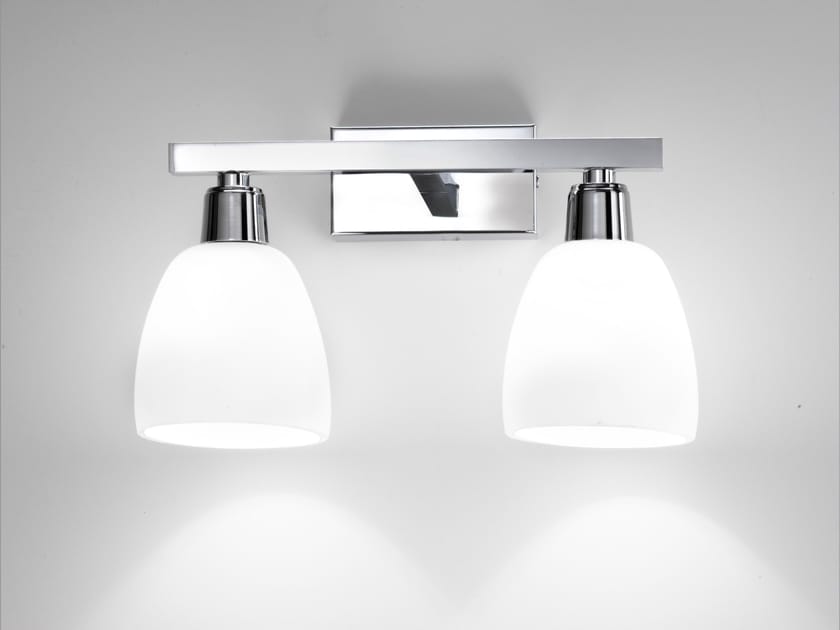 Настенный светильник из латуни и стекла Cremasco Illuminazione 7281/2AP ARCH-00131695