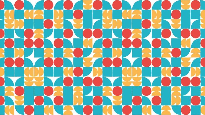 Baboon Моющиеся геометрические виниловые обои Pattern sun-id-1366007 - Вид №1