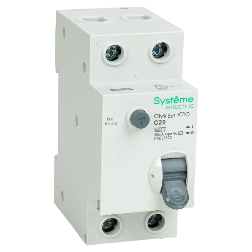 Автоматический выключатель Systeme Electric City9 Set с защитой от утечек тока 89412695 STLM-1578274 - Вид №1