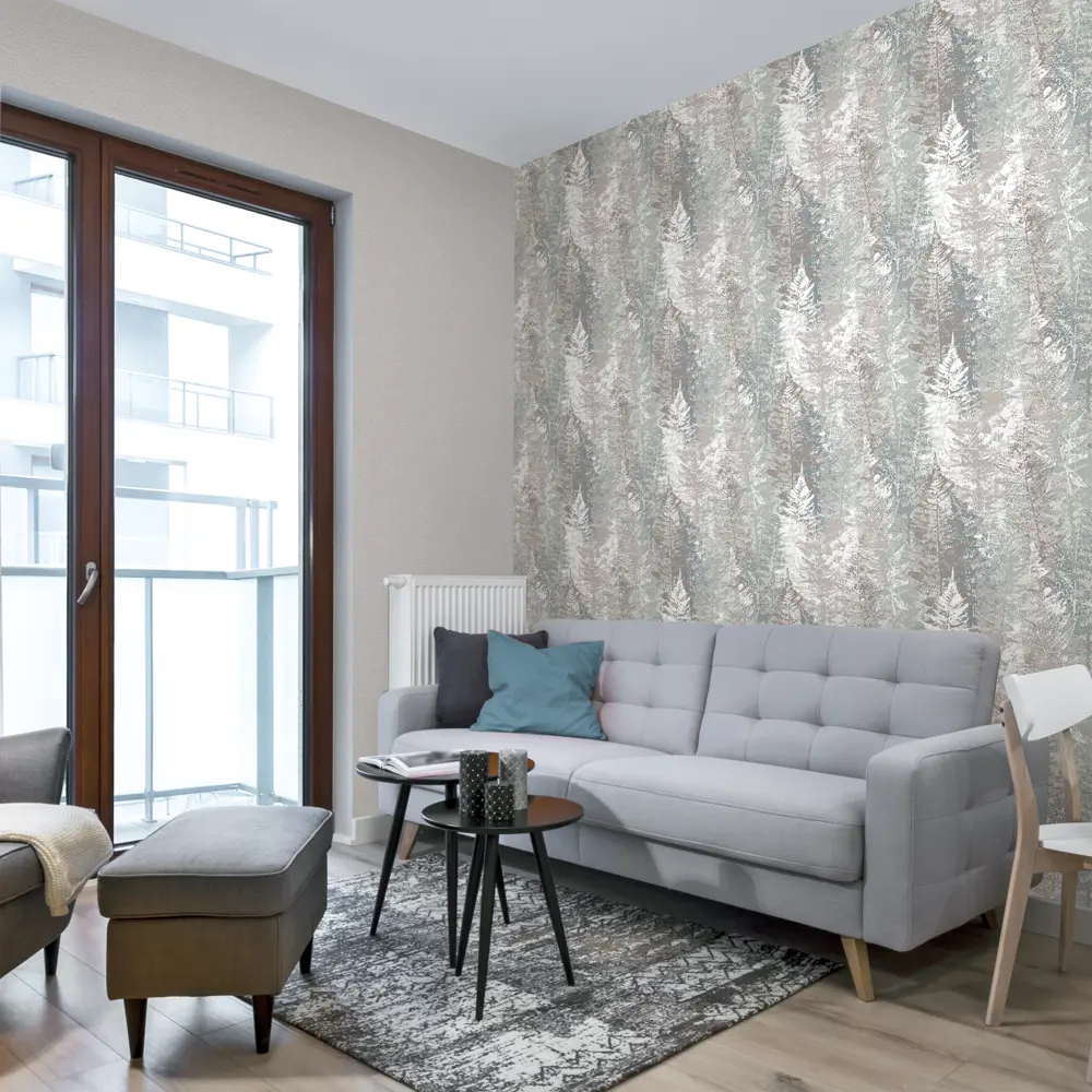 Обои флизелиновые Ateliero Fresh коричневые 1.06 м AT281958 STLM-2095441 - Вид №3