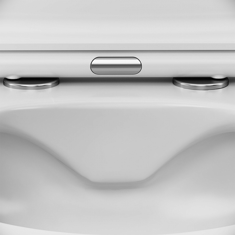 IS49051.801701 Комплект инсталляция с клав Pro L глянц хром с подвесным унитазом FlashClean с с AM.PM Like - Вид №4