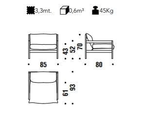 Съемное кресло с подлокотниками MOROSO Iron Maiden ARCH-00016855 - Вид №1