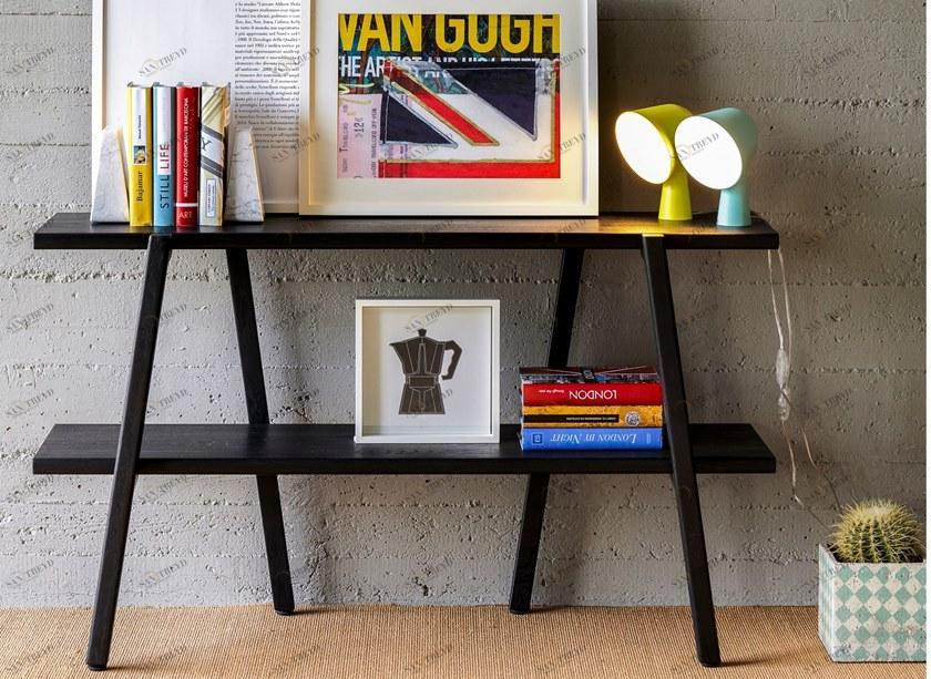 Verzelloni Открытый отдельно стоящий деревянный книжный шкаф Etan sun-id-1415581