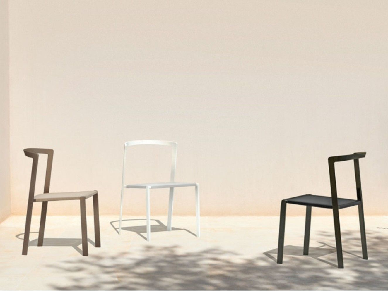 Алюминиевый штабелируемый садовый стул с порошковым покрытием MY YOUR Push ARCH-00111518