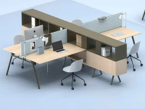 Archiutti Несколько рабочих станций со встроенной полкой Lay