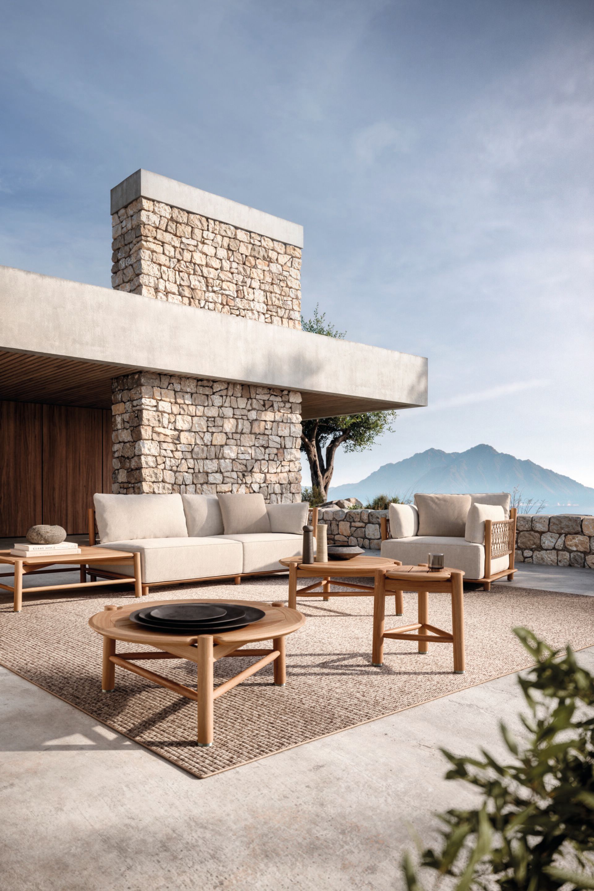 Угловое садовое кресло из ткани Gloster Salina ARCH-00111182 - Вид №4