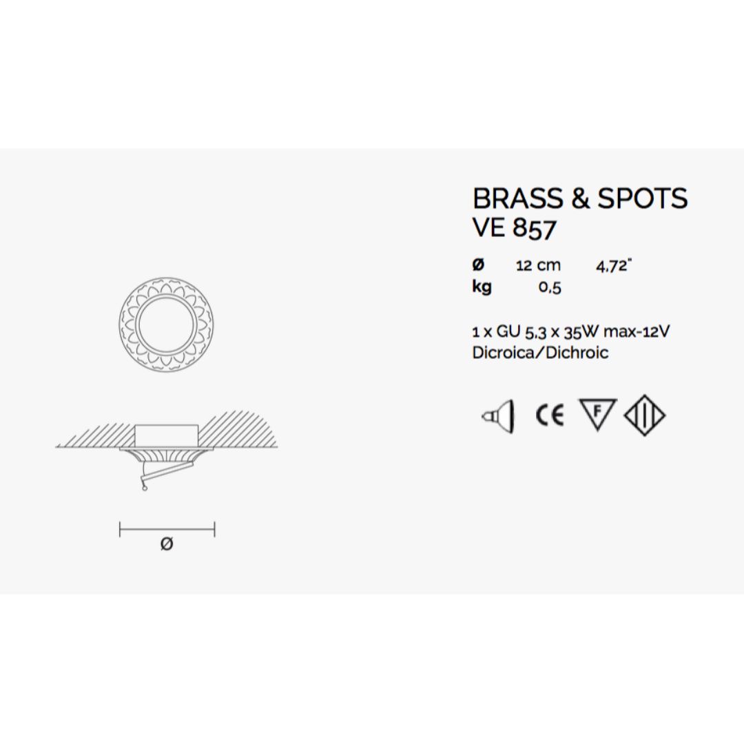 Masiero VE 857 встраиваемый потолочный ve857 - Вид №1