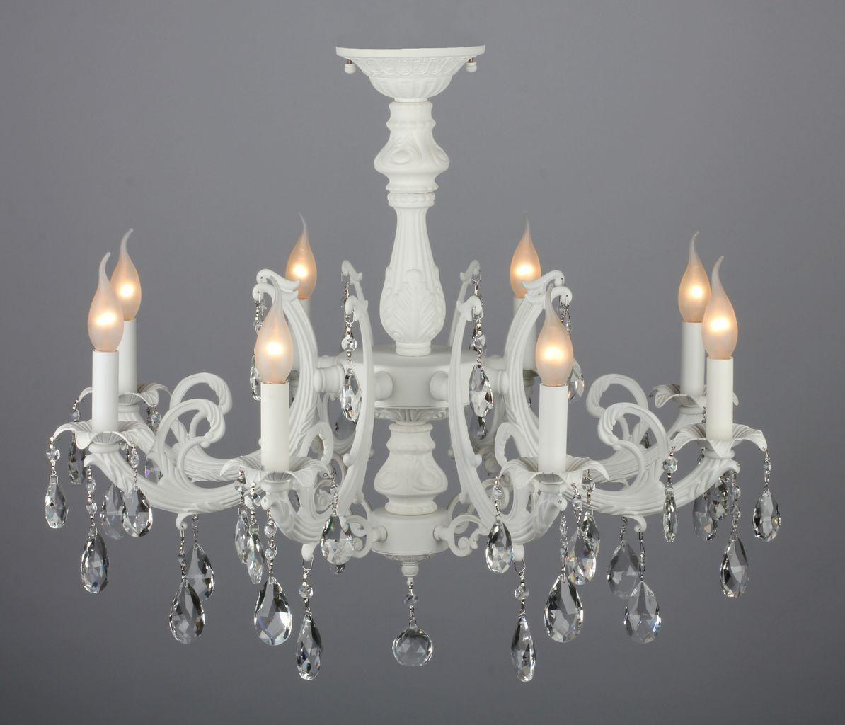 Потолочная люстра Omnilux OML-34007-08 белая OMNILUX ДИЗАЙНЕРСКИЕ 188084 Белый  - Вид №3