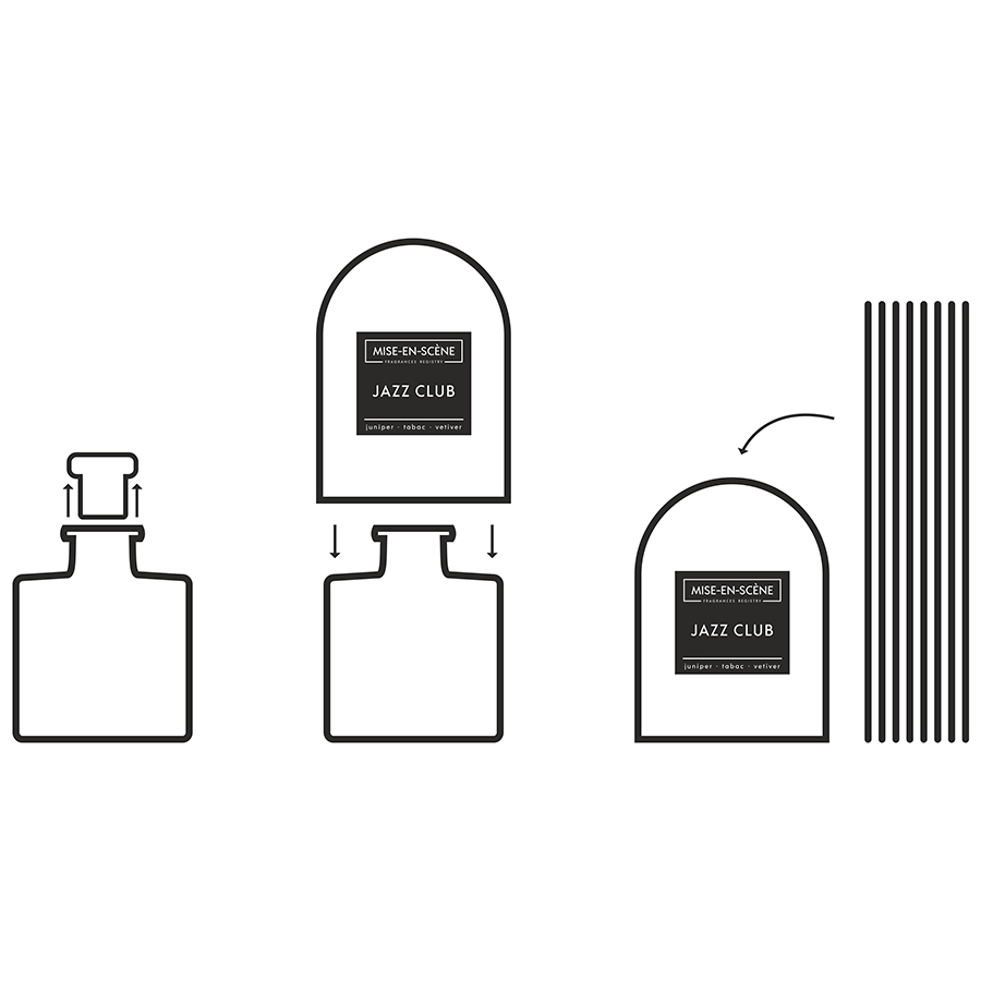 Диффузор ароматический Mise En Scene Jazz Club 200 мл AMBIENTAIR  00-3895018 Черный  - Вид №4