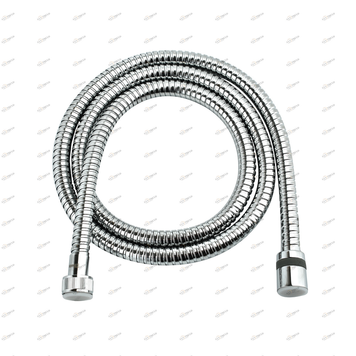 LE8031S Душевой шланг двухзагибный 2.0 м, сталь хромированная, блистер LEMARK 