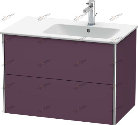 XS417709494 Тумбочка подвесная XSquare #XS4177 810 x 478 мм Баклажан шелковисто-матовый лак Duravit