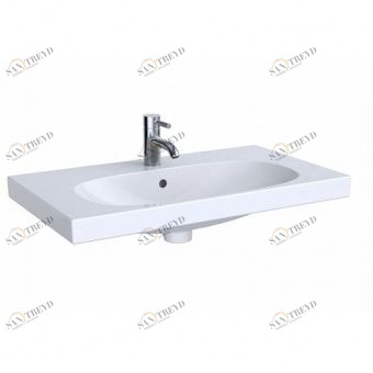 500632018 Подвесная раковина настенная прямоугольная Keramag  белая 