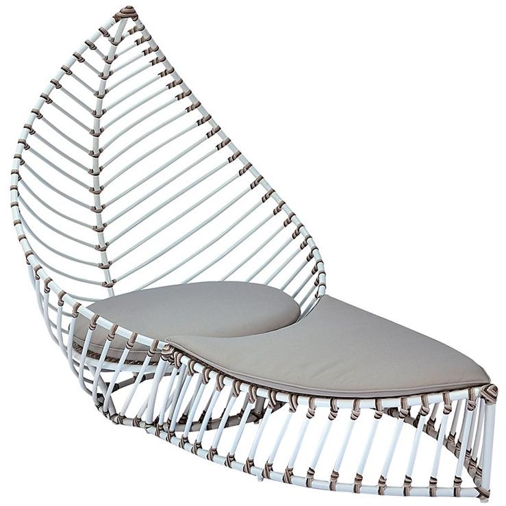 cbdesign Садовый табурет / подставка для ног из алюминия Foglia N121n1 - Вид №1