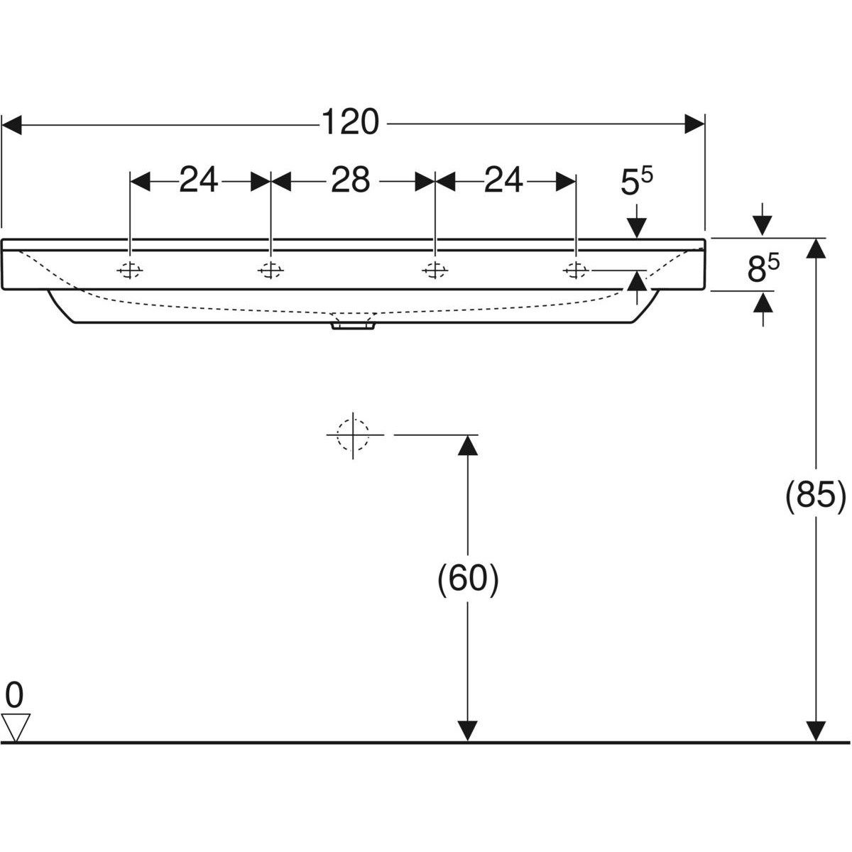 Раковина из керамогранита Geberit Xeno2 ARCH-00032029 - Вид №4