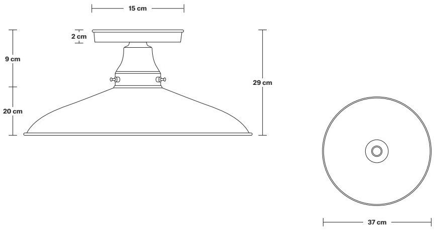 Industville Медный потолочный светильник  Bn-stfm15  - Вид №1