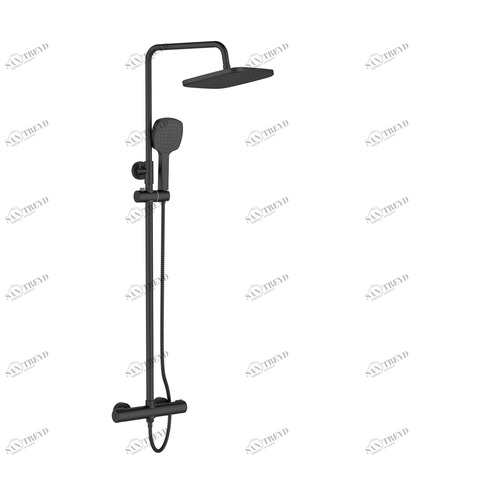 Orange T02S4-912b Душевая система с термостатом черного цвета в комплекте черный sun-id-1517039