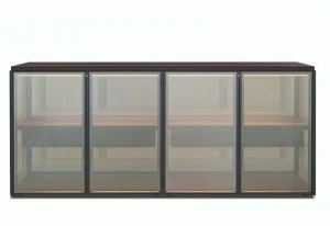 Molteni & C. Хрустальный буфет с распашными дверцами