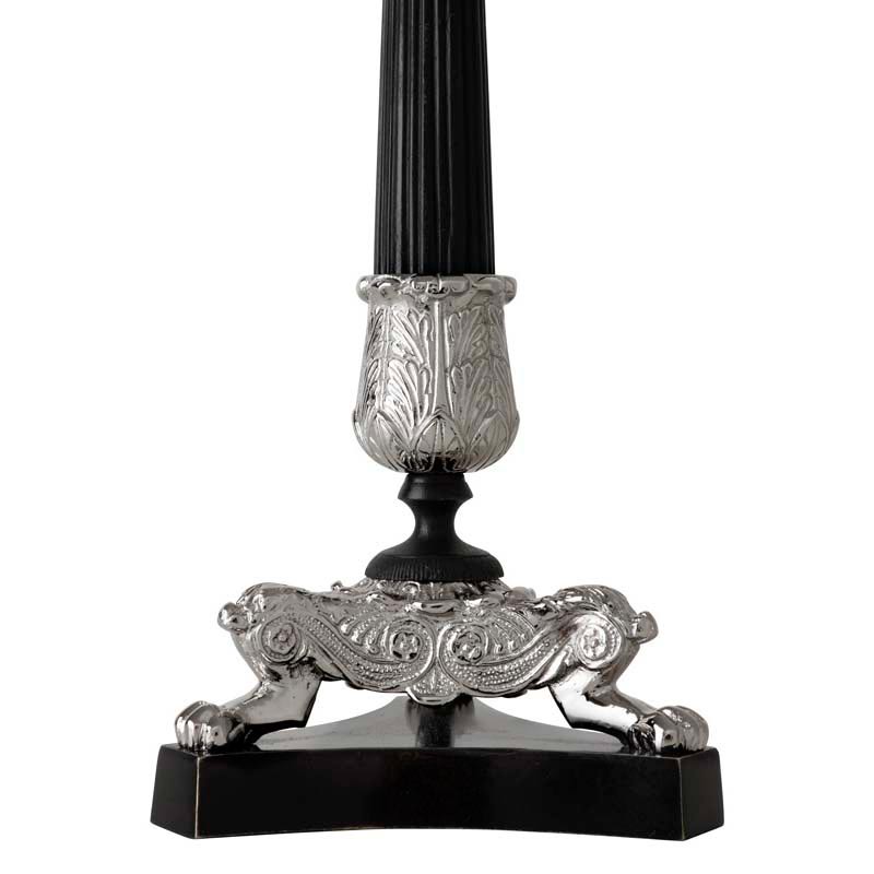 Подсвечник металлический черный с серебром Perignon от Eichholtz EICHHOLTZ  246138 Серебро;черный  - Вид №1
