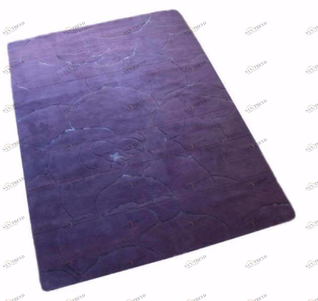 Garbarino Однотонный прямоугольный коврик ручной работы sun-id-1432774