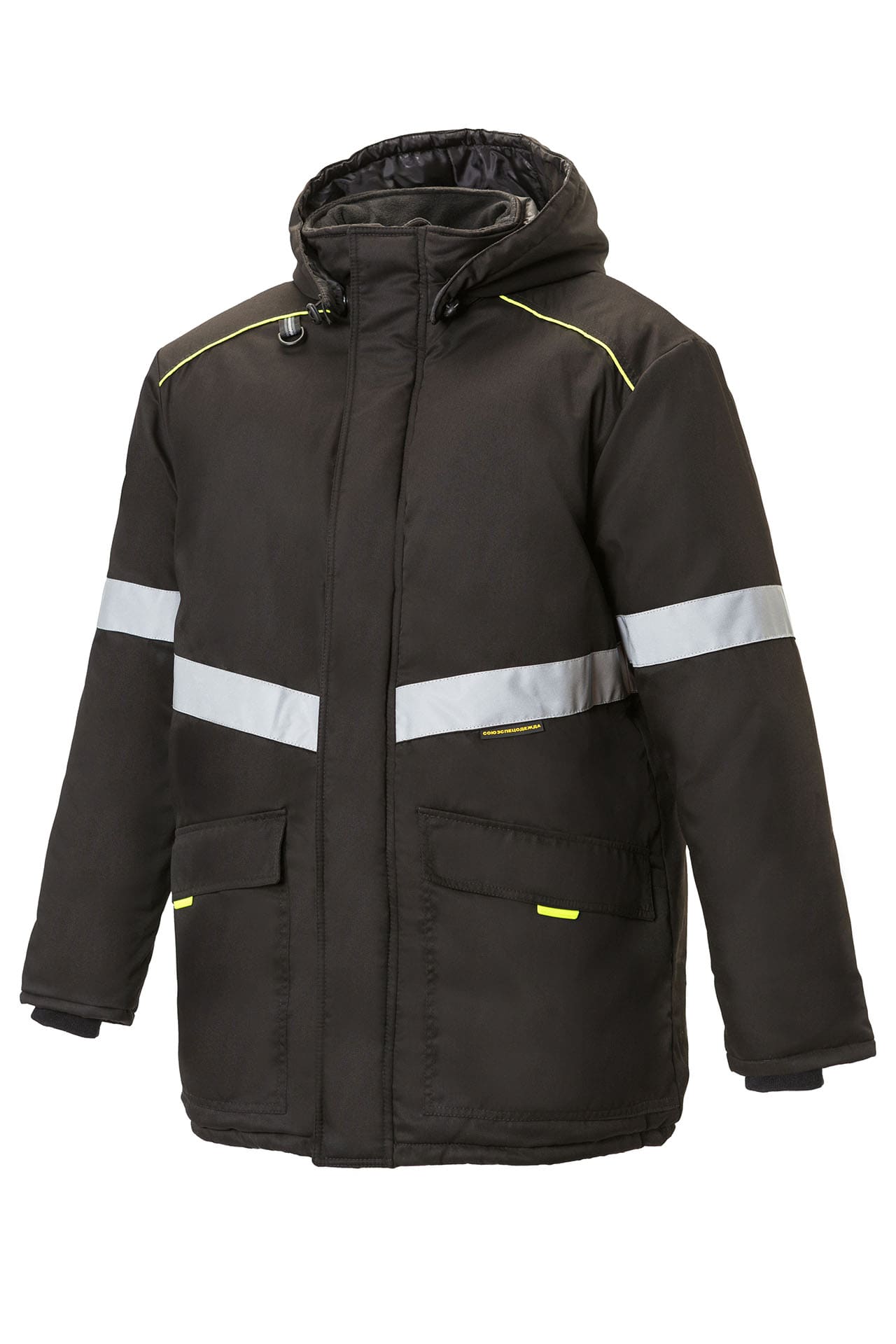 5038060 Костюм СОЮЗСПЕЦ утепленный черный  Зимняя спецодежда  размер 44-46/158-164  - Вид №1