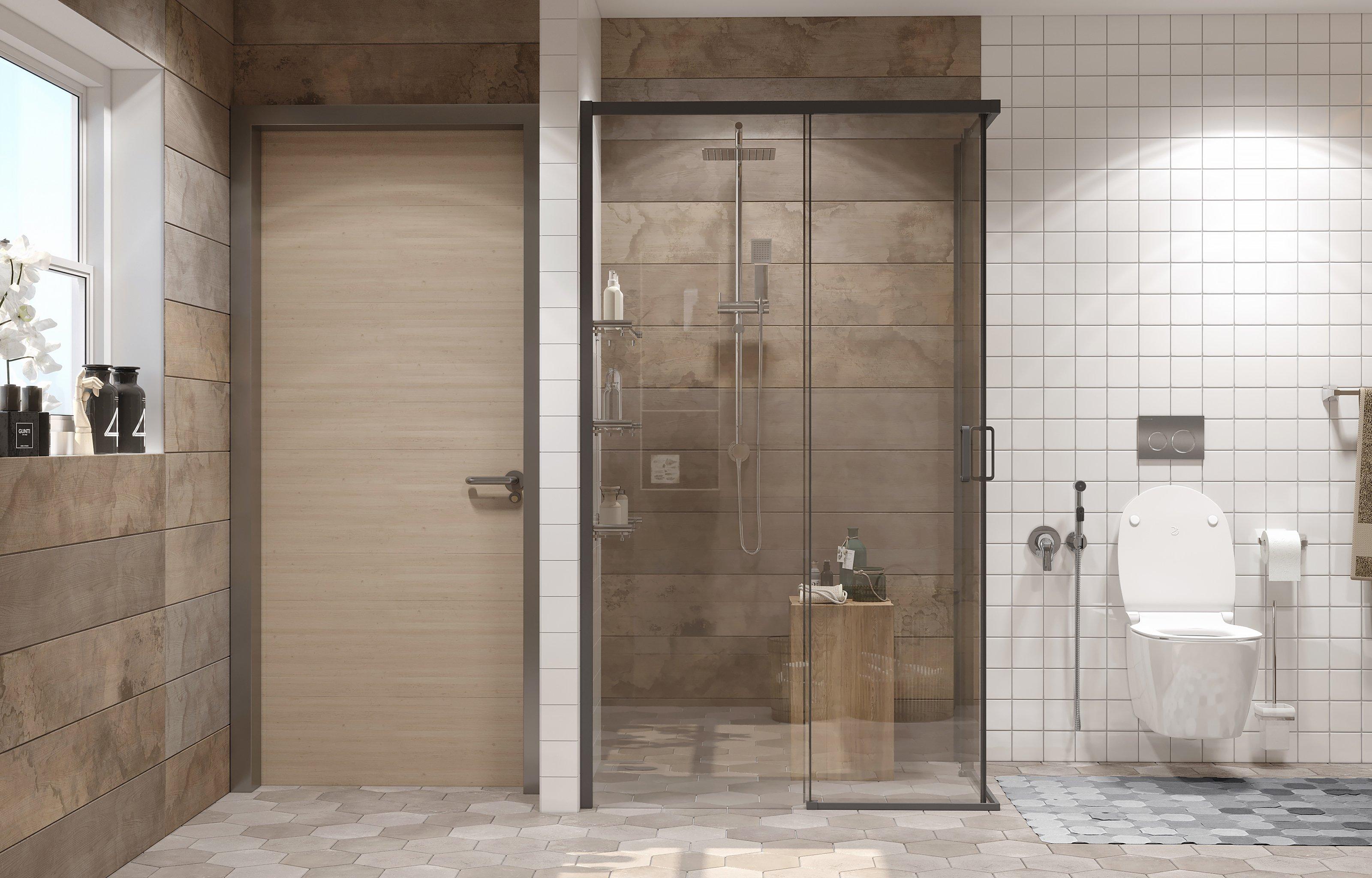 Душевое ограждение Ambassador Queen 11011205LBlack (1200x800x2000), 1 место  - Вид №2