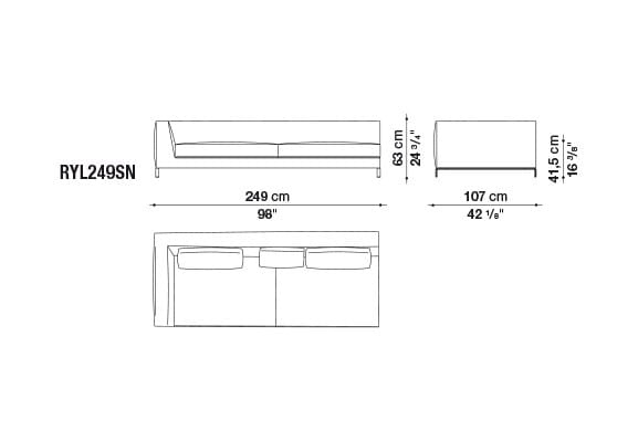 Угловой диван из ткани B&B Italia ARCH-00050600 - Вид №18