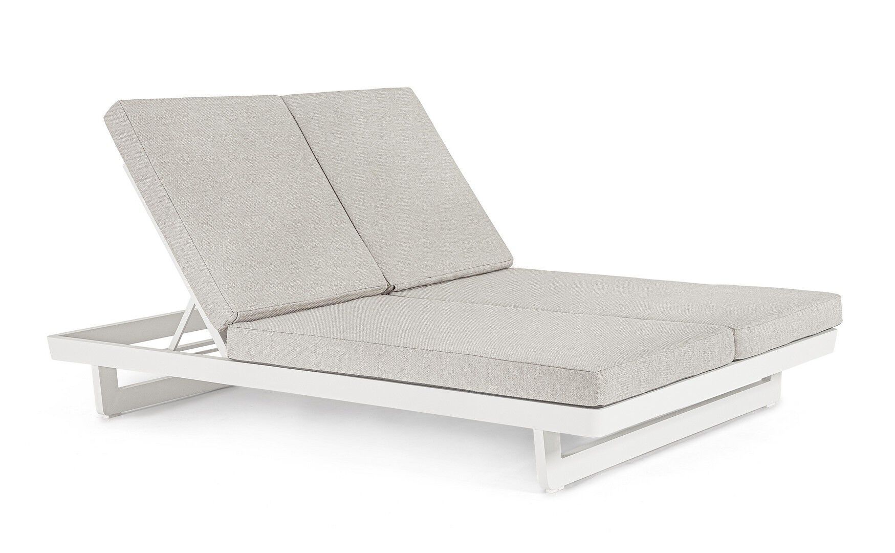 Двуспальная Садовая кровать с откидной спинкой из ткани BIZZOTTO Infinity ARCH-00146057 - Вид №1