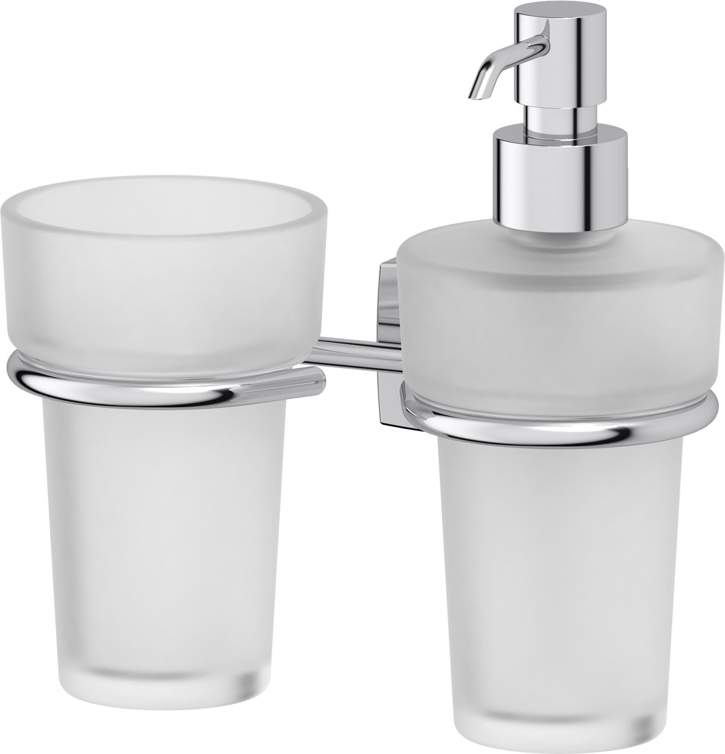 ESP 008 Держатель со стаканом и дозатором жидкого мыла FBS Esperado