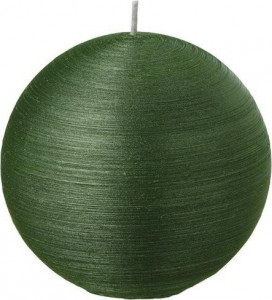 10524074 Point a la ligne Свеча круглая 9,5см (зеленая) Воск