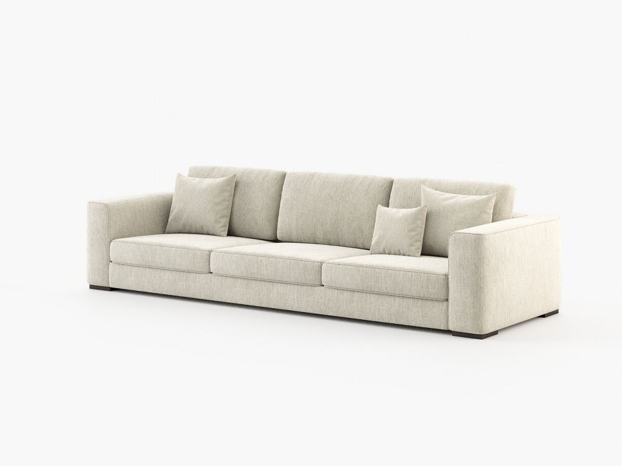 3-местный тканевый диван Laskasas серый ARCH-00033879 - Вид №12