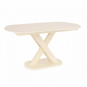 Обеденный стол раздвижной кремовый Leset "Лесь" IMPEX  00-3967201 Бежевый