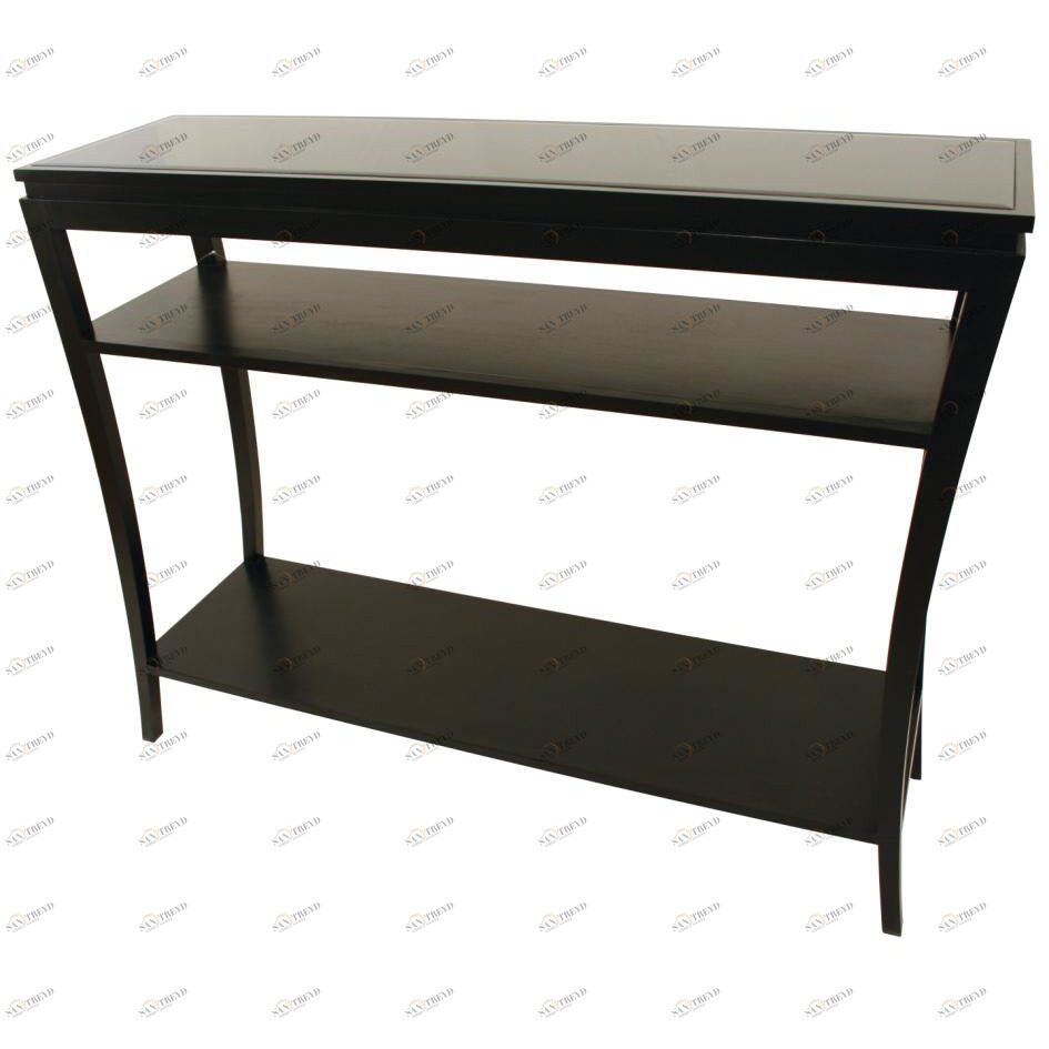 Консоль черная с полками на изогнутых ножках Black RVASTLEY PUSHA 060977 Черный 