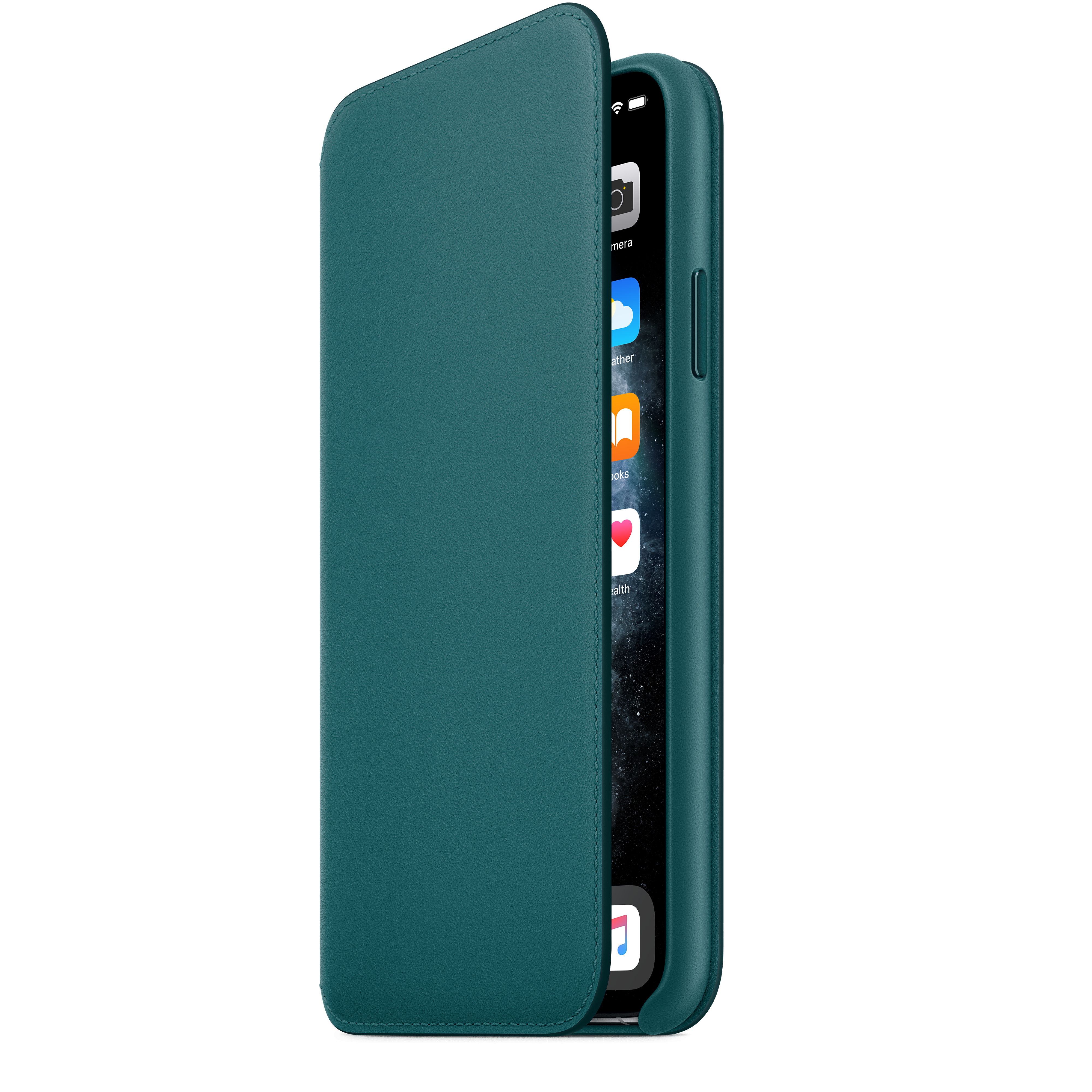 MY1Q2ZM/A Iphone 11 pro max leather folio - peacock Apple Santreyd  - Вид №4