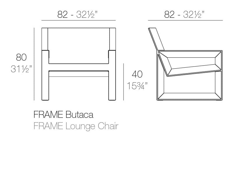 Садовое кресло с подлокотниками Vondom ARCH-00072538 - Вид №5