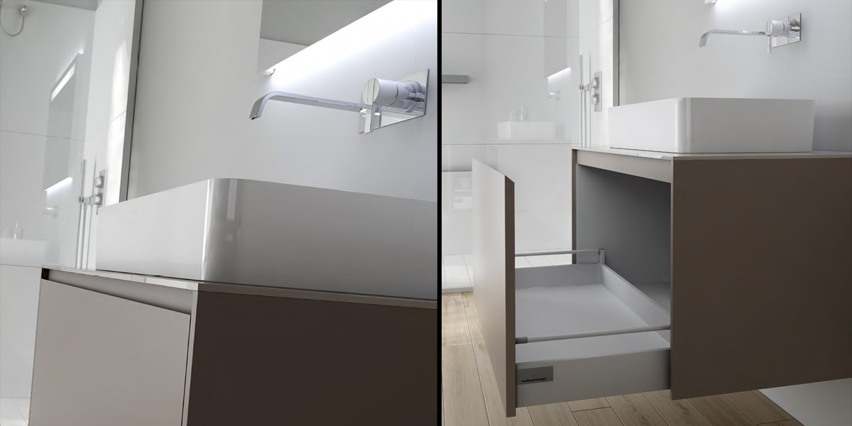 Комплект мебели №23 92,4 см Antonio Lupi PIANA Antoniolupi 23PIANA - Вид №1