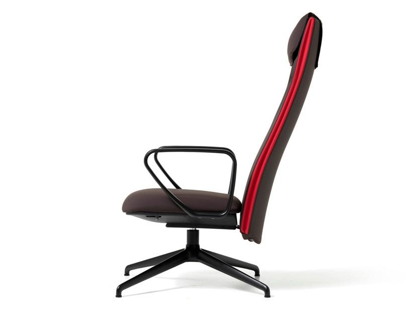 Diemme Стул для руководителя из ткани с 4 спицами Velvet sun-id-1385283 - Вид №2