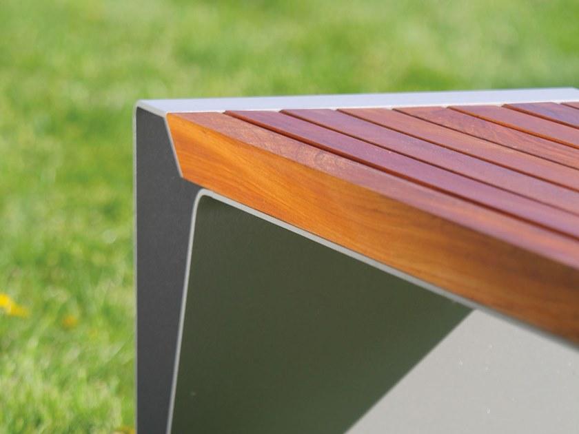 mmcité1 Скамья из стали и дерева без спинки Radium sun-id-1455670 - Вид №2