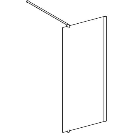 502.018.00.5 Душевая боковая перегородка IDO Showerama 10-20 Geberit  - Вид №1