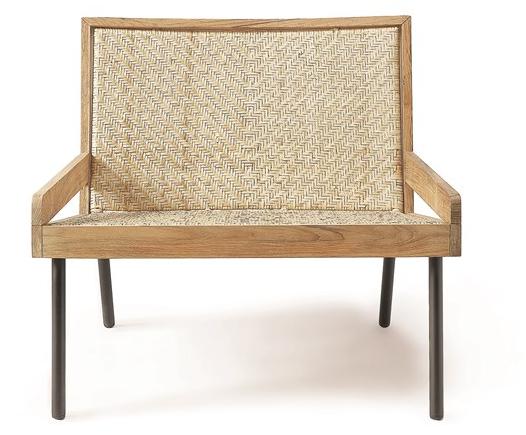 Ethimo Кресло из тика и ротанга с подлокотниками Allaperto sun-id-1406399 - Вид №1