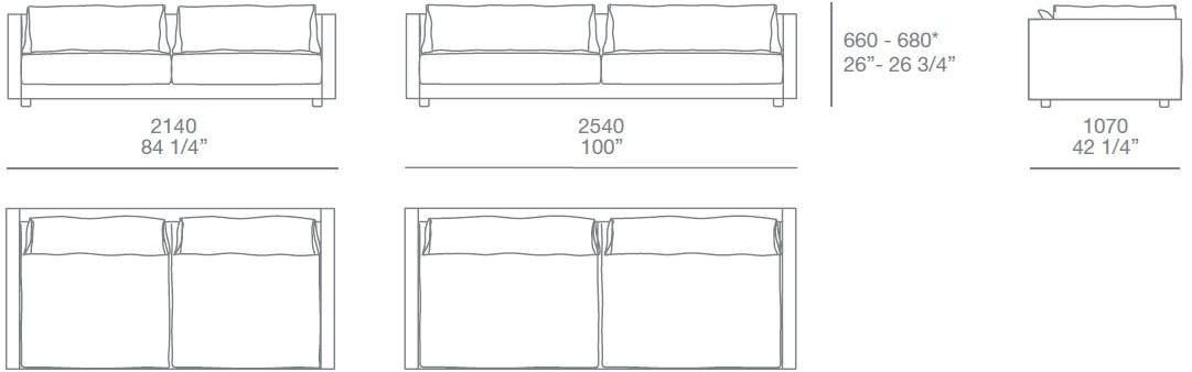Poliform Диван из ткани Bristol sun-id-1398836 - Вид №7